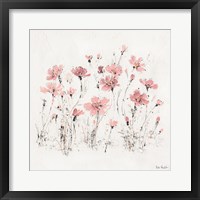 Wildflowers III Pink Framed Print