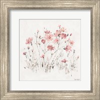 Framed Wildflowers II Pink