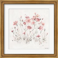 Framed Wildflowers II Pink