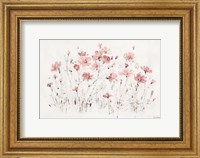 Framed Wildflowers I Pink