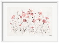 Framed Wildflowers I Pink