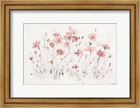 Framed Wildflowers I Pink