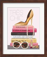 Framed Paris Style II Gold and Black Tres Chic
