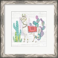 Framed 'Lovely Llamas V' border=