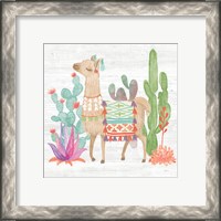 Framed 'Lovely Llamas IV' border=