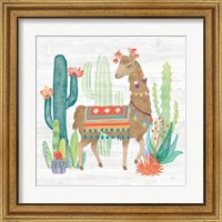 Framed 'Lovely Llamas III' border=