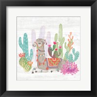 Framed Lovely Llamas I