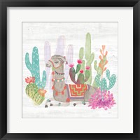 Framed Lovely Llamas I