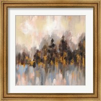 Framed 'Blushing Forest I' border=