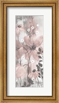 Framed Floral Symphony Blush Gray Crop II