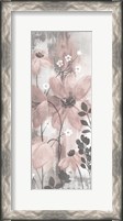 Framed Floral Symphony Blush Gray Crop II