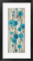 Roadside Flowers II Blue Crop Framed Print