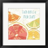 Framed Citrus Splash I