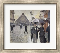 Framed Rainy Day In Paris,1877