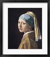 Framed Girl With Pearl Earing