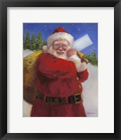 Framed Santa with a Sack