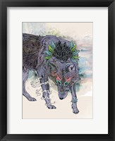 Framed Journeying Spirit (Wolf)