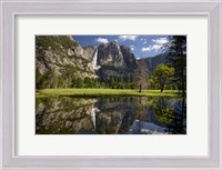 Framed Yosemite Falls Reflection