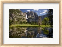 Framed Yosemite Falls Reflection