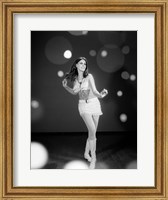 Framed 1960s Woman Dancing In White