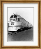 Framed 1930s Zephyr Train Engine Cars