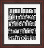 Framed 1920s 1930s 1940s Tin Cans And Containers