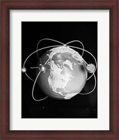 Framed 1960s Model Of Earth