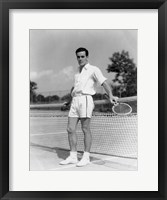 Framed 1930s Man Wearing Tennis Whites