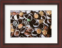 Framed Chocolate Candies In White Paper Cups