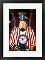 Framed 1890S 1900S 1910s Folk Art Uncle Sam Amusement Arcade