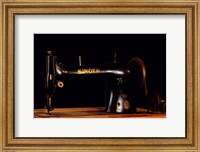 Framed Antique Singer Sewing Machine