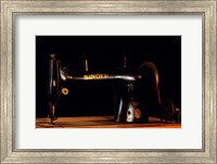 Framed Antique Singer Sewing Machine