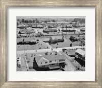 Framed 1950s 1960s Aerial View Of Suburban Housing