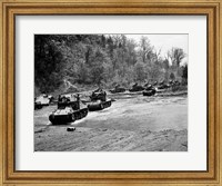 Framed 1940s World War Ii 12 Us Army Armored Tanks