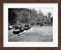 Framed 1940s World War Ii 12 Us Army Armored Tanks
