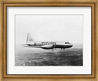 Framed 1940s 1950s American Airlines Convair Flagship