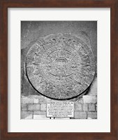 Framed Aztec Calendar Stone Of The Sun