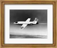 Framed 1940s 1950s Bell X-1 Us Air Force Supersonic Plane
