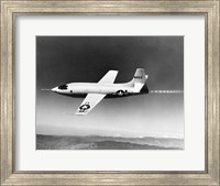 Framed 1940s 1950s Bell X-1 Us Air Force Supersonic Plane