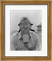 Framed 1940s 1942 Unidentified Man Soldier