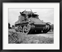 Framed 1940s World War Ii Era Us Army Tank