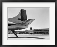 Framed 1950s Tail Of Commercial Airplane