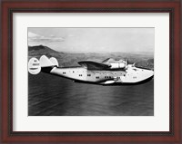 Framed 1930s 1940s Pan American Clipper Flying Boat
