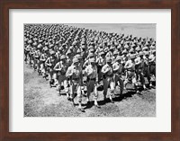 Framed 1940s Ranks And Files Rows Of World War Two