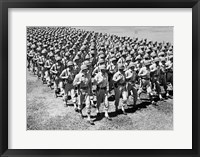 Framed 1940s Ranks And Files Rows Of World War Two