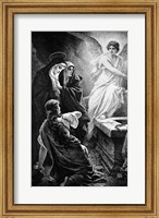 Framed He Is Risen By Plockhorst Angel Mary