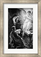 Framed He Is Risen By Plockhorst Angel Mary