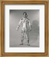 Framed 1960s Standing  Portrait Of Astronaut In Space?