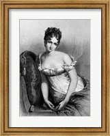 Framed 1800s Madame Recamier The Most Beautiful Woman