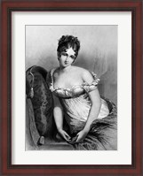 Framed 1800s Madame Recamier The Most Beautiful Woman